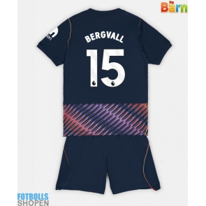 Billiga Tottenham Hotspur Lucas Bergvall #15 Bortatröja Barn 2026-27 Kortärmad (+ Korta byxor)